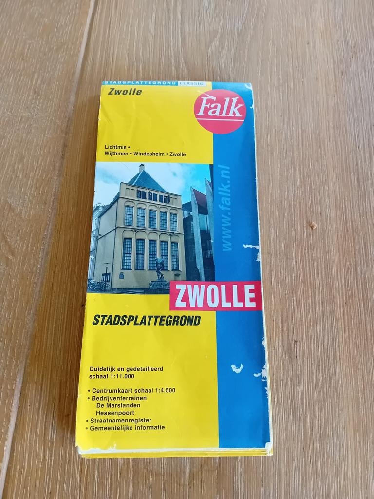 Falk Stadsplattegrond Zwolle - Gedetailleerde Kaart, Gelezen, 2000 tot heden, Landkaart, Nederland