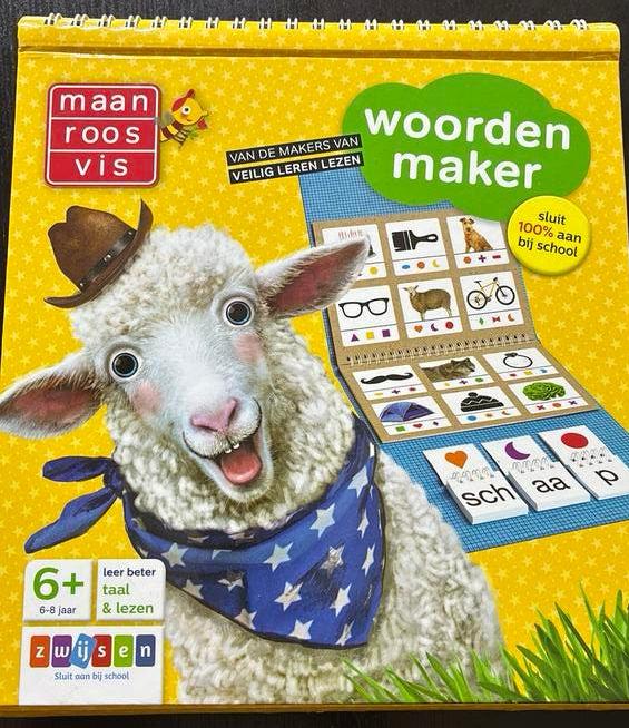 Woordenmaker Maan roos vis leren lezen, Kinderen en Baby's, Speelgoed | Educatief en Creatief, Ophalen of Verzenden, Zo goed als nieuw