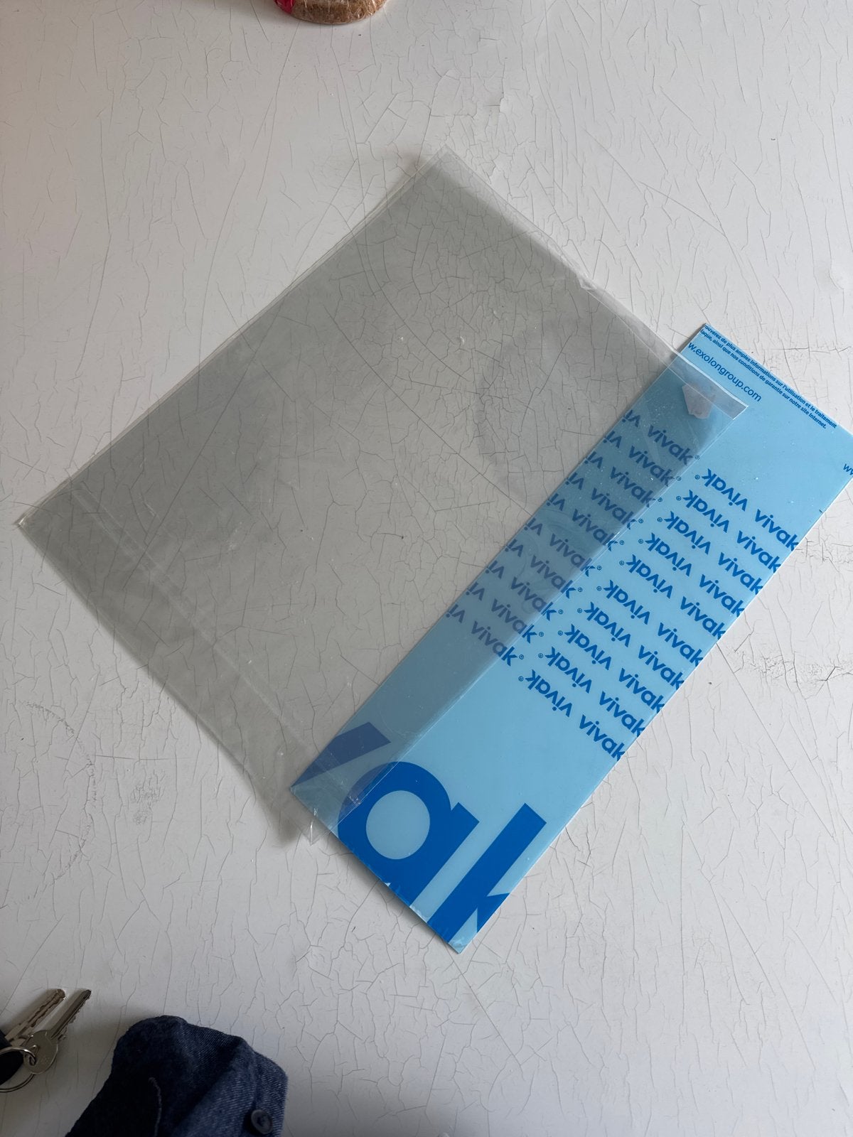 Plastic sheet, Vivak plaat, Ophalen, Nieuw, HPL, Minder dan 20 mm