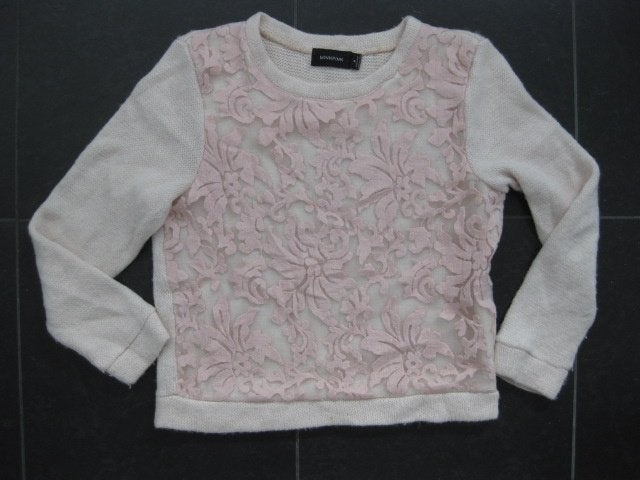 Minkpink roze trui, met voile bloemenprint, maat M, Maat 38/40 (M), Minkpink, Ophalen of Verzenden, Zo goed als nieuw
