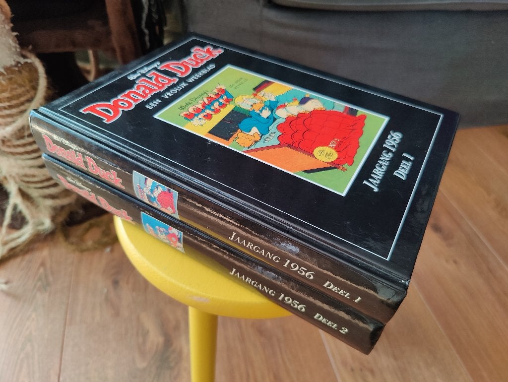 Donald Duck - 1953 1954 1956 - Hardcover - Jubileum - 5x, Eén stripboek, Ophalen of Verzenden, Gelezen