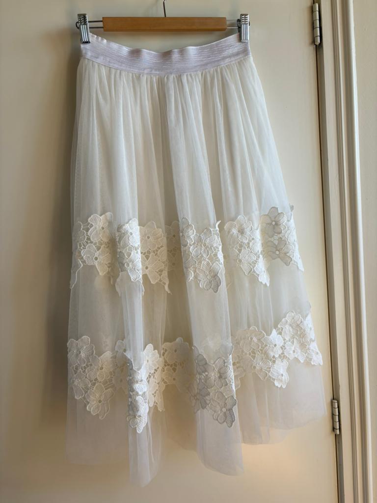 Nieuwe wit/creme kleur lange rok, Kleding | Dames, Rokken, Wit, Ophalen of Verzenden, Zo goed als nieuw, Maat 36 (S)