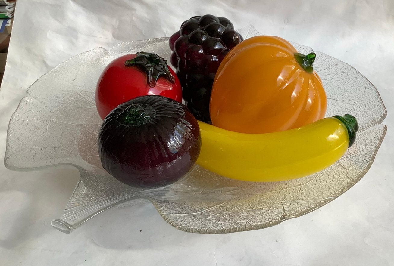 MURANO FRUIT OP LUMINARC- SCHAAL, Ophalen of Verzenden