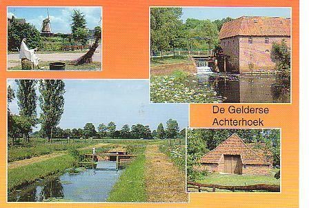 Ansichtkaart	Achterhoek	3-luik, Verzenden, 1960 tot 1980, Gelopen, Gelderland