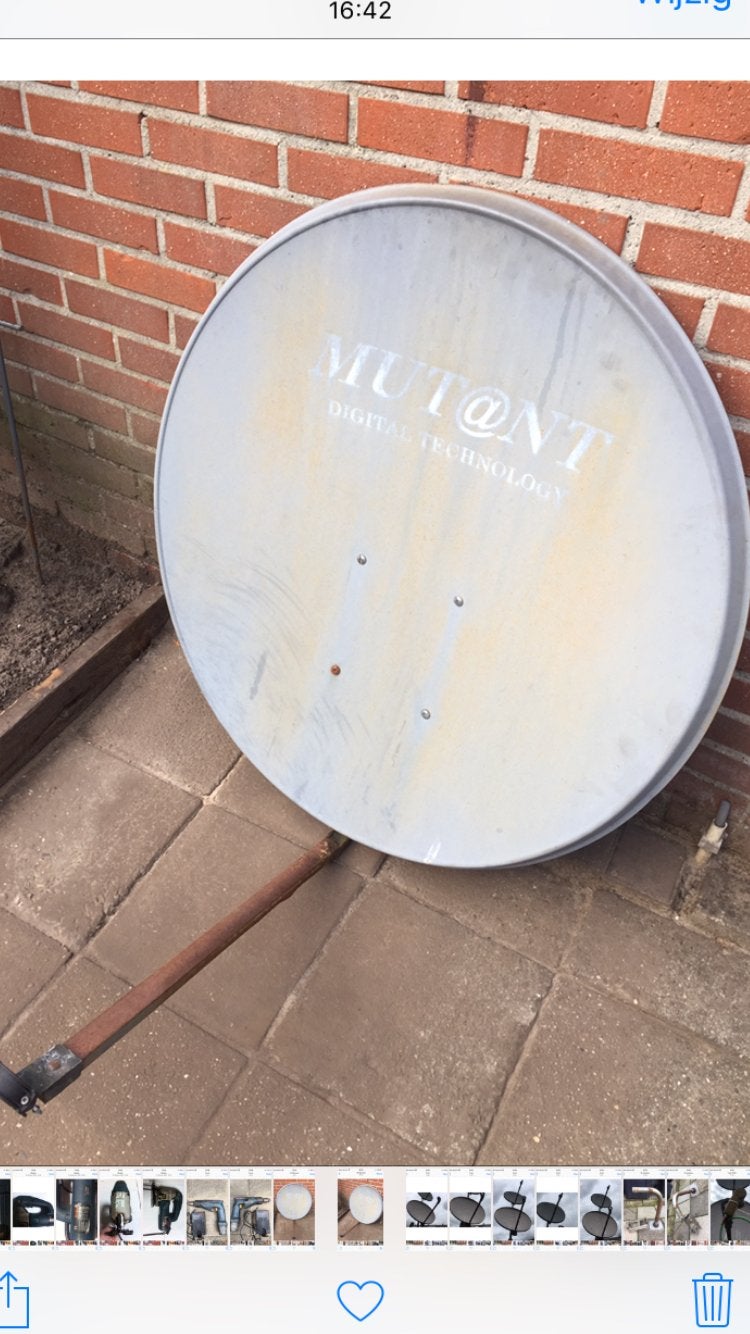 Schotelantenne,schotel antenne, Ophalen of Verzenden, Zo goed als nieuw, (Schotel)antenne