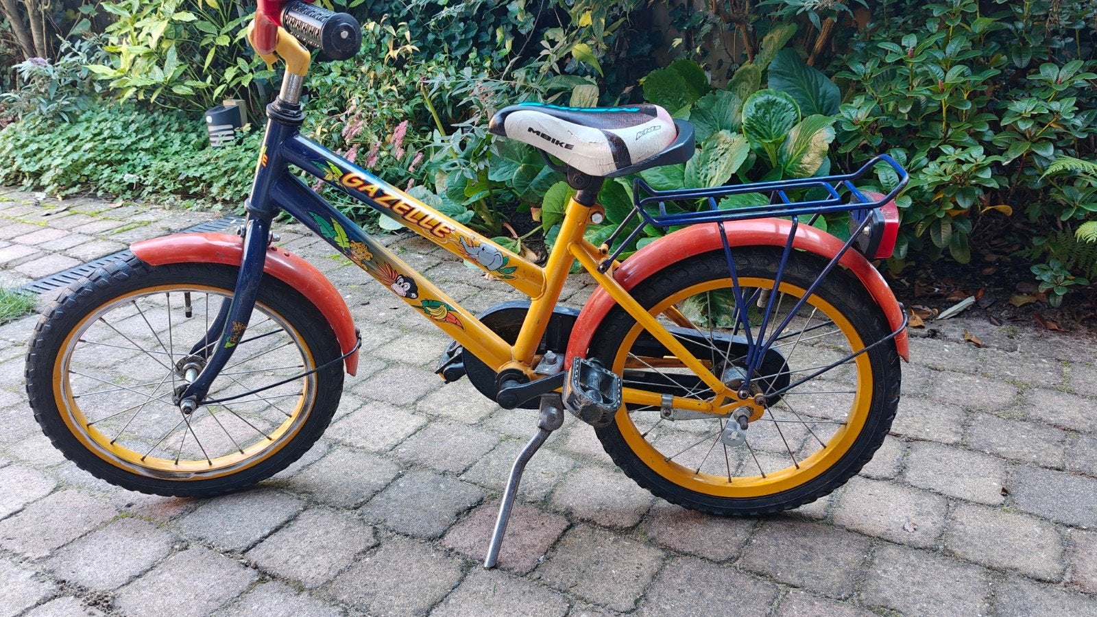 Kinderfiets Gazelle 16 inch met Spiderman bel, Ophalen, Gebruikt, 16 tot 20 inch, Gazelle