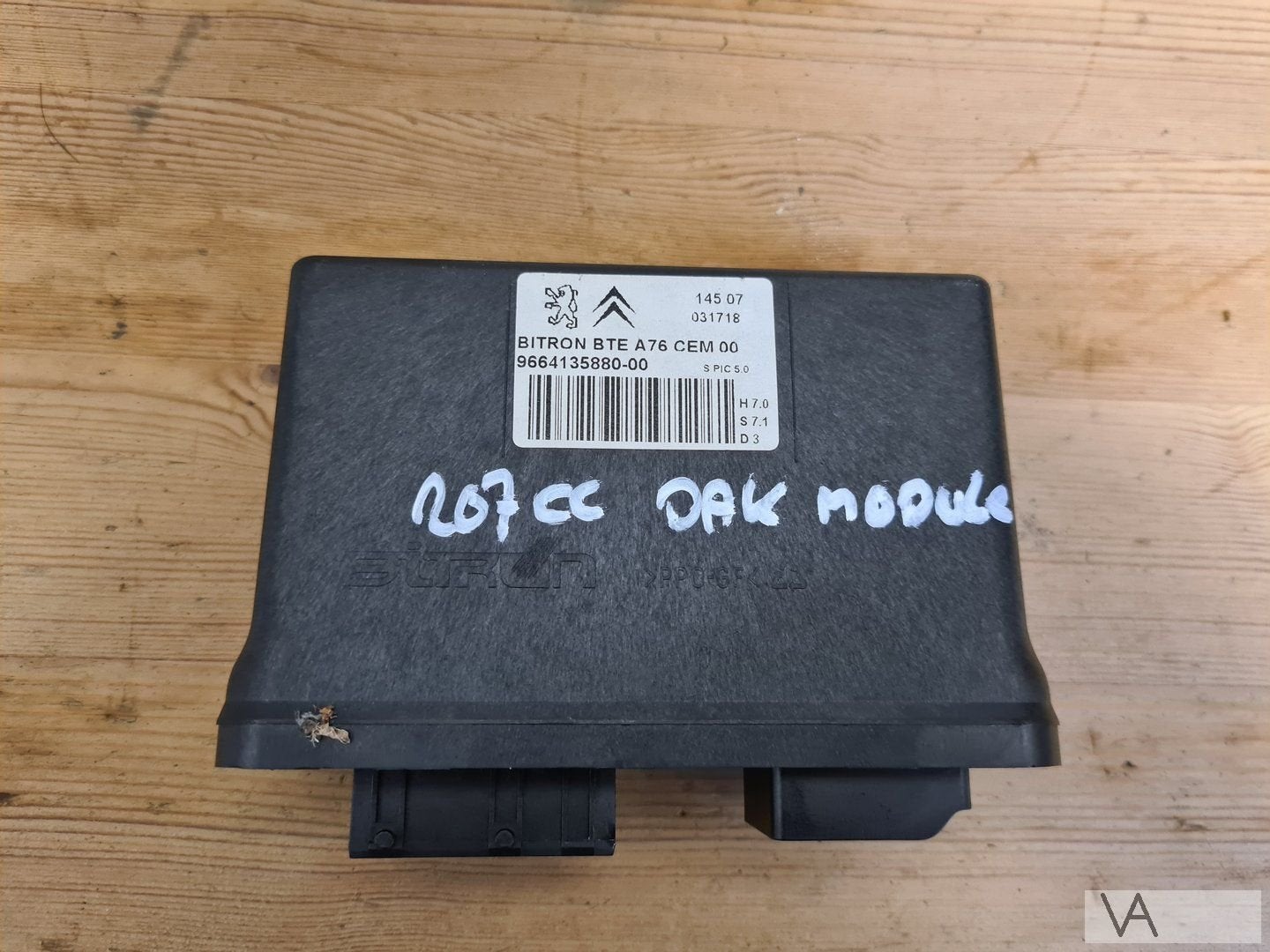 Peugeot 207 cc 2007 - 2013 cabriodak module 9664135880 €100, Gebruikt, -, -, Ophalen of Verzenden