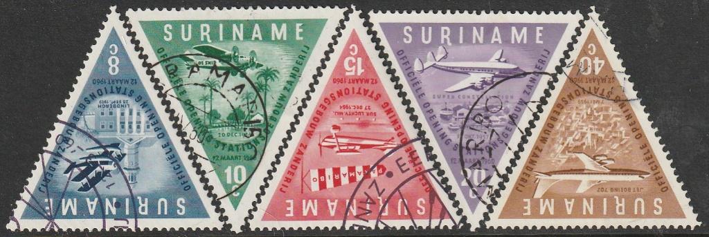 Suriname NVPH 340/3, Postzegels en Munten, Postzegels | Suriname, Ophalen of Verzenden, Gestempeld