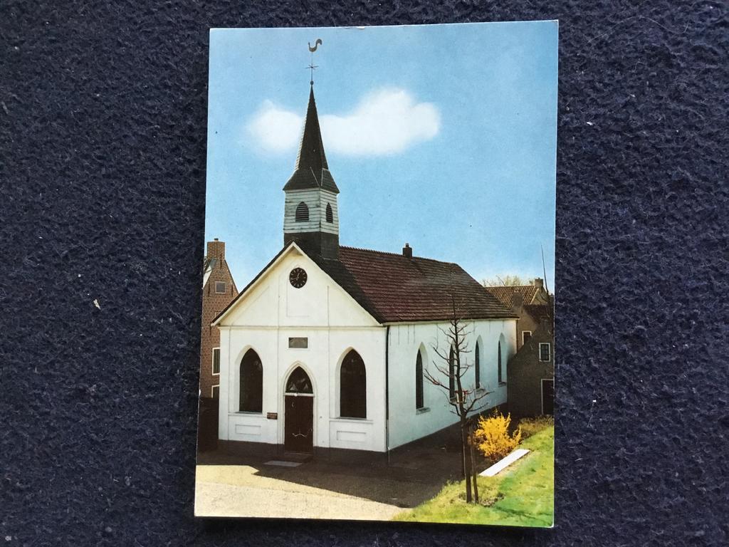 Ansichtkaart Bourtange, Ned. Herv. Kerk (Ongelopen), Verzamelen, Ansichtkaarten | Nederland, Ophalen of Verzenden, 1960 tot 1980