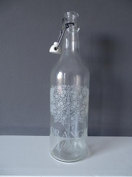Decoratieve fles met beugelsluiting, Ophalen of Verzenden, Gebruikt, Glas, Landelijk