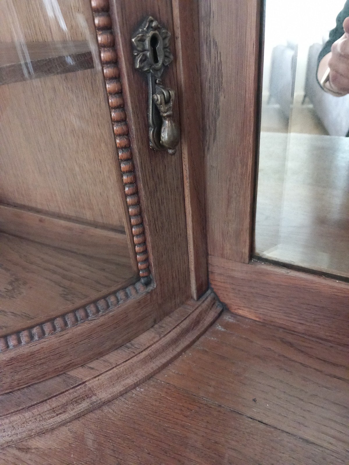 Te koop  geloogde Antiek eiken kast, Ophalen