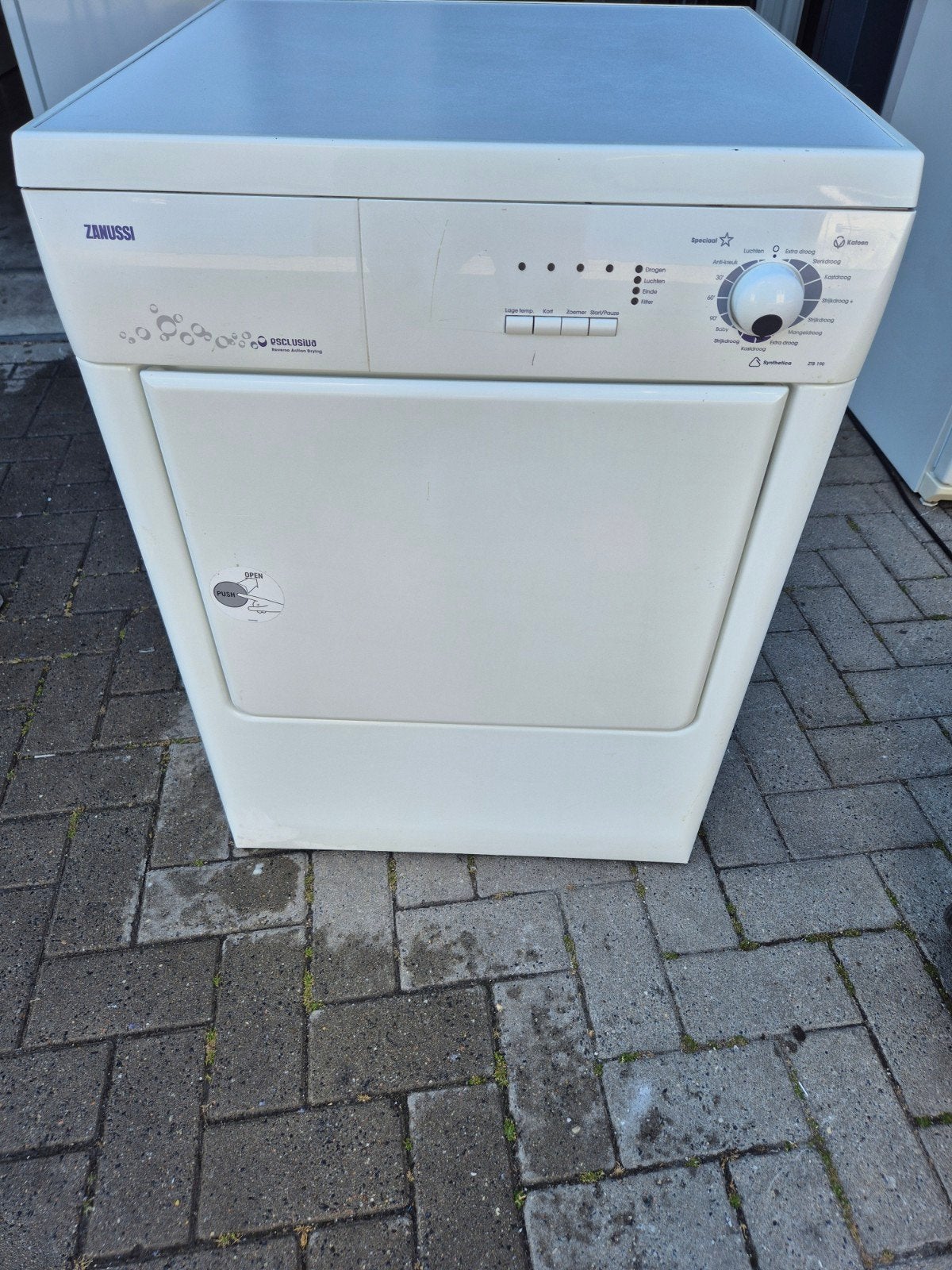 Zanussi luchtafvoer droger 7kg- Bezorging mogelijk!, Witgoed en Apparatuur, Ophalen, 6 tot 8 kg, Gebruikt, Voorlader
