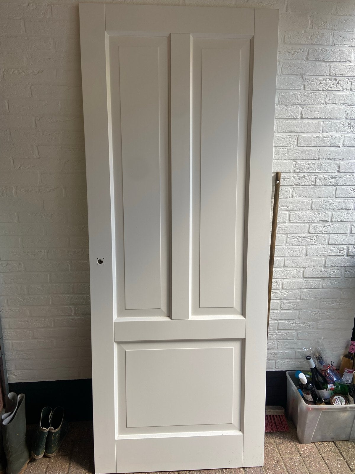 Stompe binnendeur 83x212 cm, RAL 9010, zo goed als nieuw, Ophalen, 80 tot 100 cm, Binnendeur, Zo goed als nieuw
