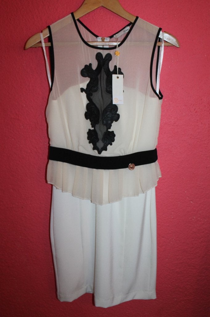 Nieuw Relish wit/zwart barok design jurk S/36, Wit, Nieuw, Ophalen of Verzenden, Relish