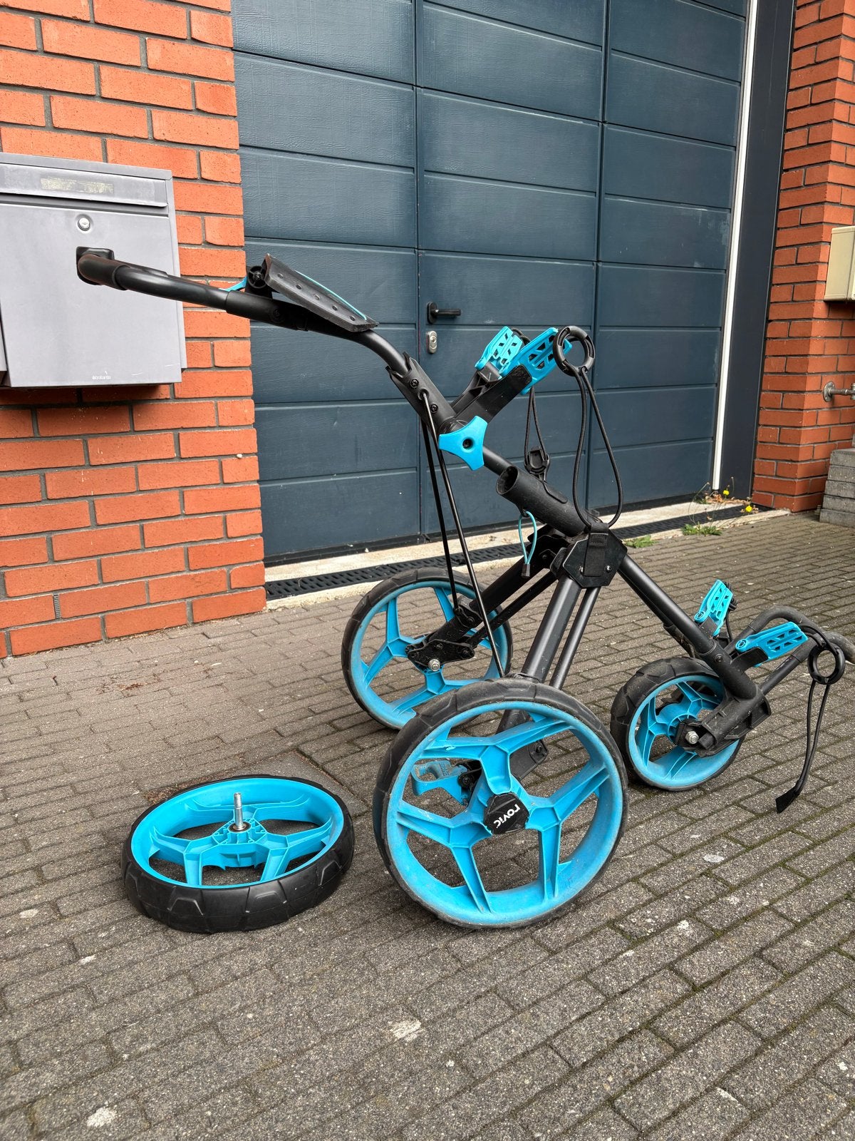 Rovic RV3J Golfkar - Gebruikt, maar in redelijke staat, Sport en Fitness, Ophalen, Gebruikt, Golfkar, Overige merken