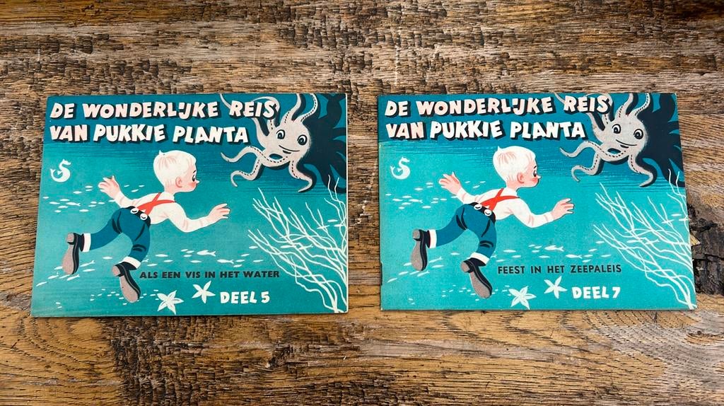 Vintage 3D boekjes Pukkie Planta deel 5 en 7, Boeken, Ophalen of Verzenden, Plaatjesalbum
