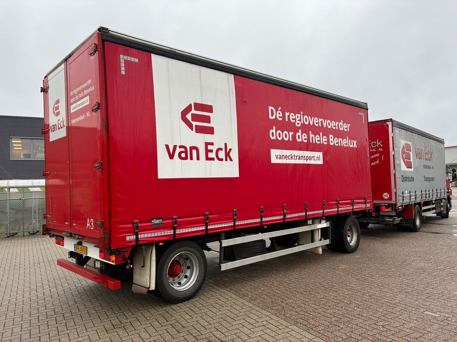 Aanhanger vrachtwagen schamelwagen l zeilen l netjes, Bedrijf, Te koop