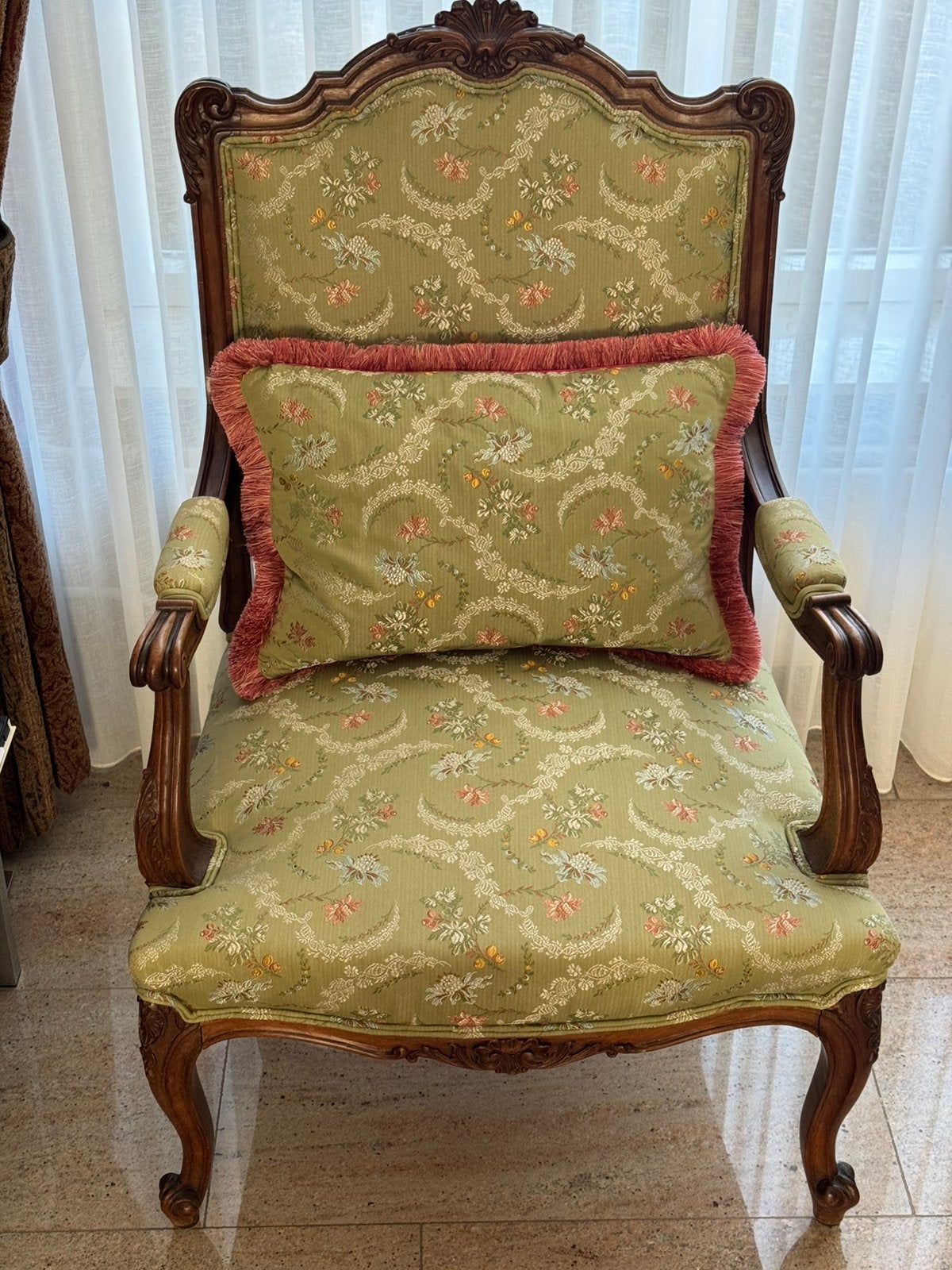 KOOPJE,Fauteuil, stoel, louisXV,antiek, Ophalen