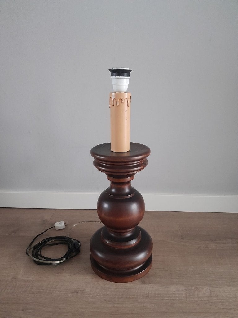 Jaren 80 voetlamp met mooie details, Huis en Inrichting, Ophalen