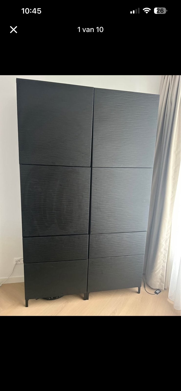 IKEA Besta kast 202 x 120 cm, Ophalen, 100 tot 150 cm, 200 cm of meer, Zo goed als nieuw
