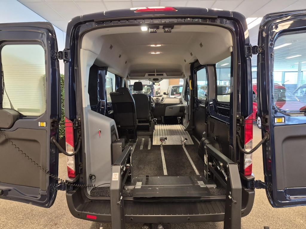 Ford Transit L2H2 Rolstoelbus 2+1 (Airco), 12 maanden, Stof, 4 cilinders, Blauw