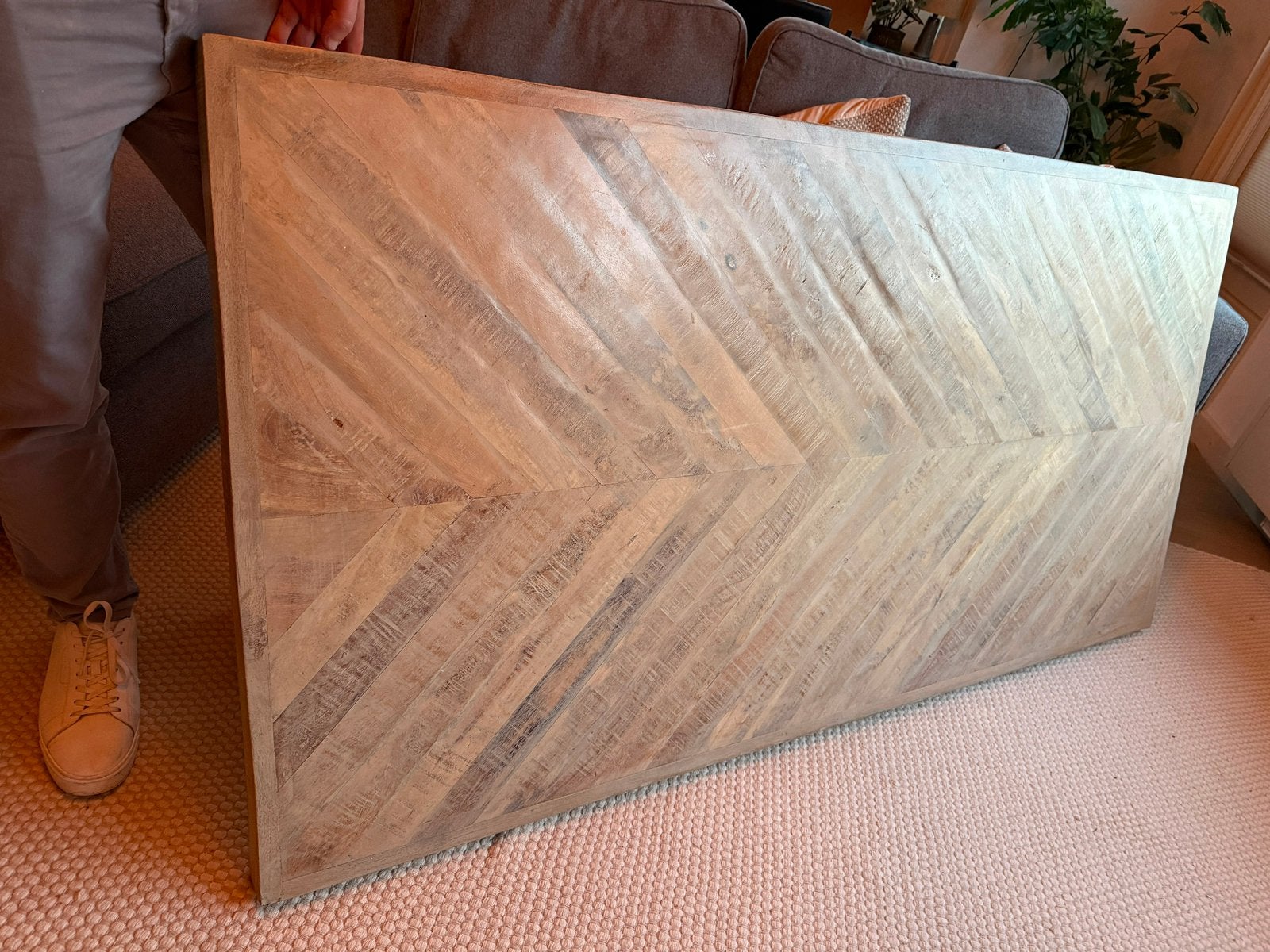 WOOOD tafelblad Tablo mangohout 180 x 90 cm, Ophalen, Gebruikt, 50 tot 100 cm, 150 tot 200 cm