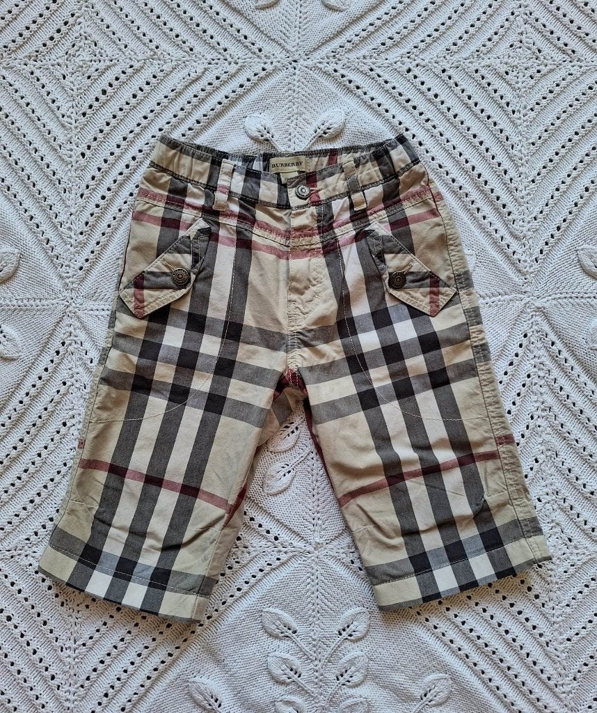 Burberry broek ruitjes driekwart 92, Kinderen en Baby's, Verzenden, Zo goed als nieuw, Jongen of Meisje, Broek