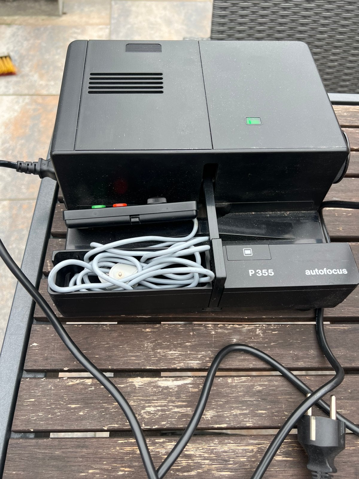 Dia projector P355 autofocus met veel toebehoren, Ophalen of Verzenden, Gebruikt