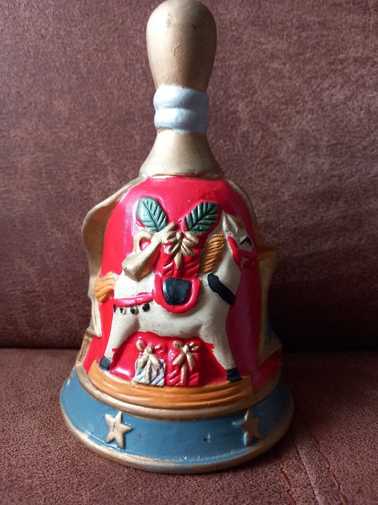 Vintage kerstbel/ tafelbel /Keramiek, Ophalen of Verzenden
