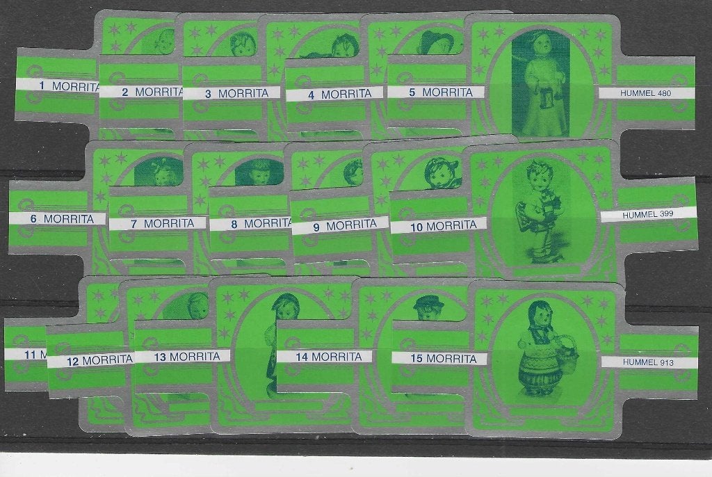 reeks 727   hummels  1-15    sigarenbanden, Ophalen of Verzenden, Zo goed als nieuw, Sigarenbandjes