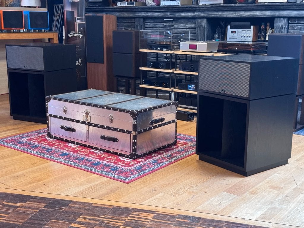Klipsch La Scala AL5, Gebruikt, 120 watt of meer, Front, Rear of Stereo speakers, Ophalen