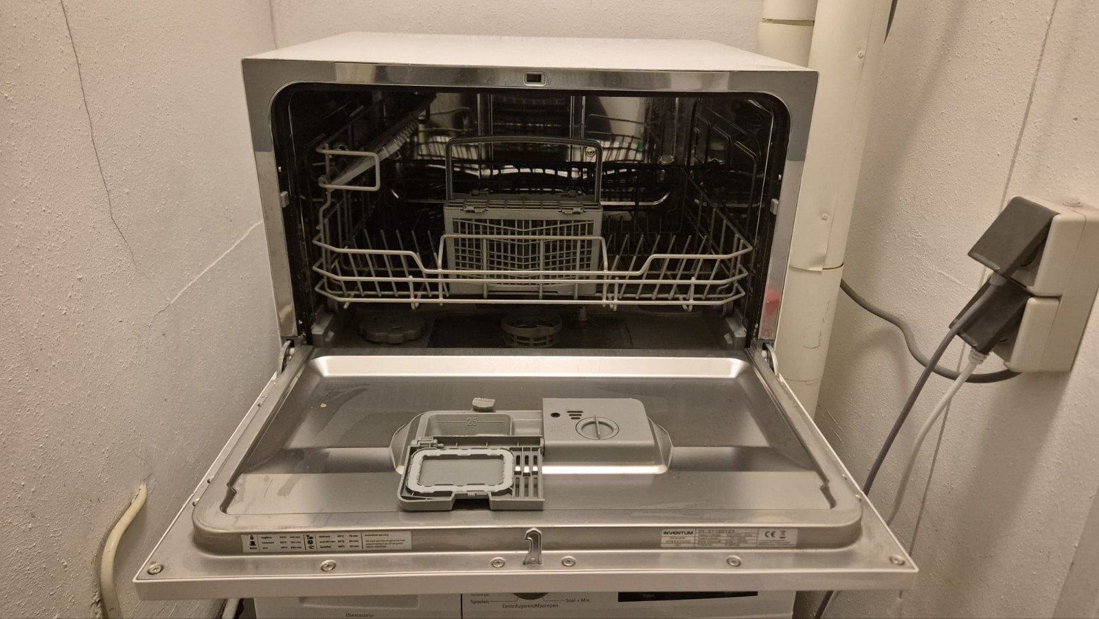 Inventum VWV5520/02 Vaatwasser, Witgoed en Apparatuur, Vaatwasmachines, Ophalen, Minder dan 85 cm, Minder dan 10 liter, Zo goed als nieuw