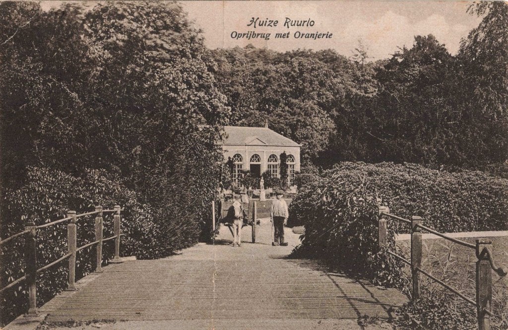 Ruurlo Oprijbrug met Oranjerie M8214, Ophalen, 1920 tot 1940, Gelopen, Gelderland