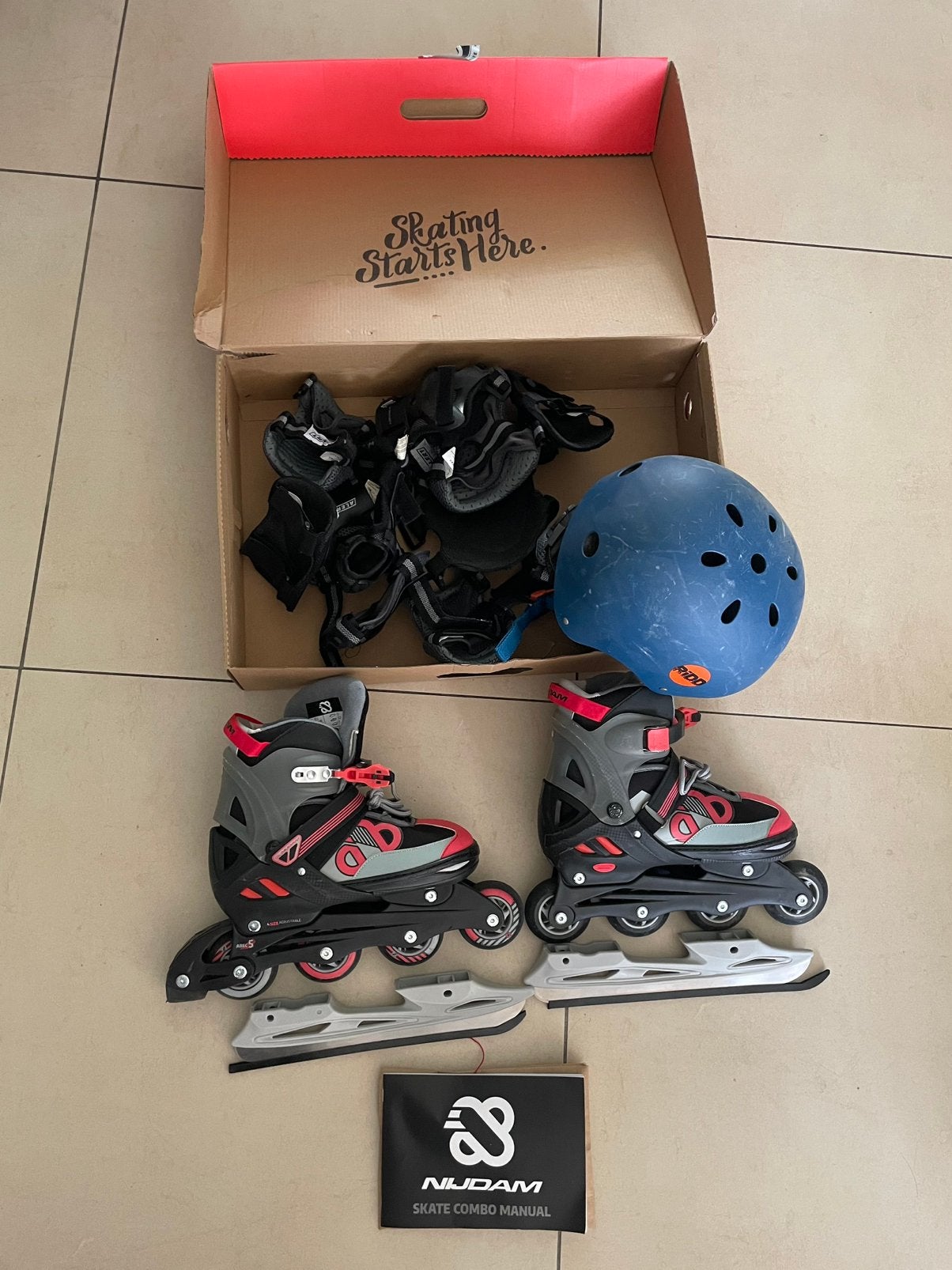Nijdam skeelers/schaatsen, verstelbaar mt 37-40, Ophalen, Verstelbaar, Zo goed als nieuw