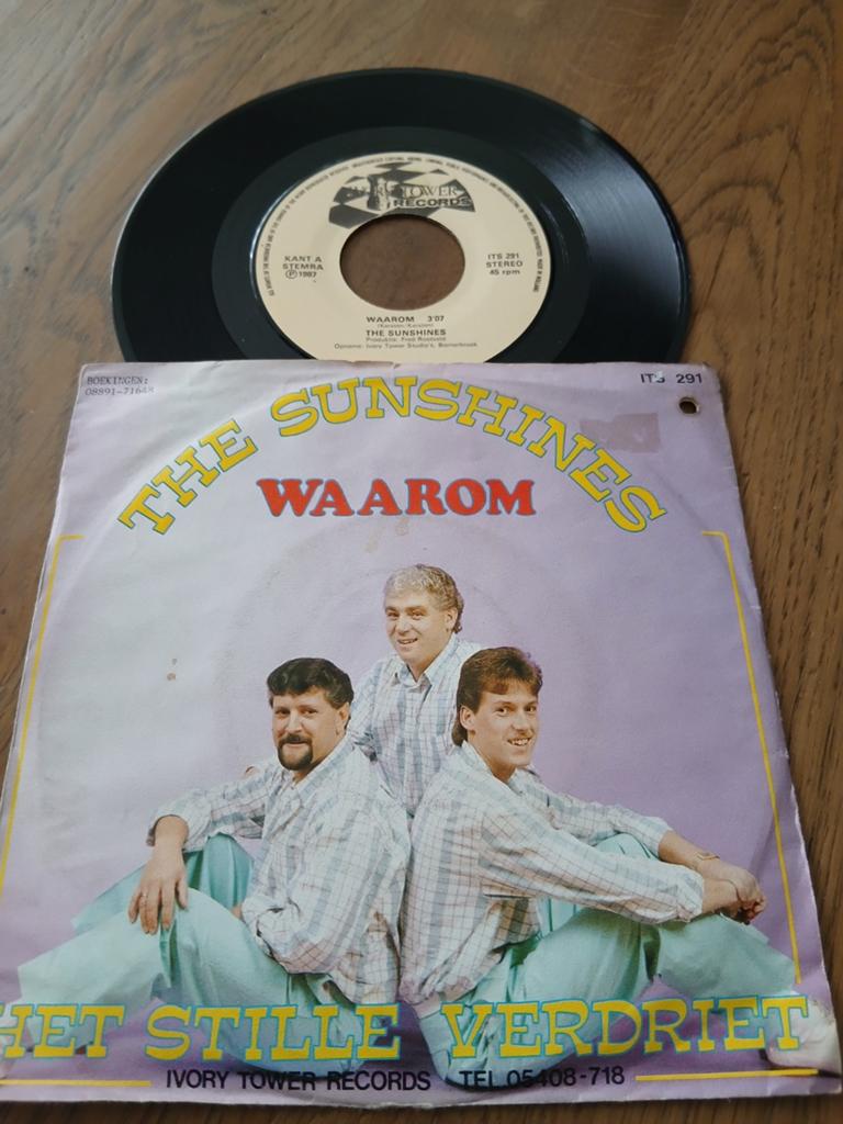 VINYL SINGLE    THE SUNSHINES  1987, Ophalen of Verzenden, Zo goed als nieuw, Nederlandstalig, Single