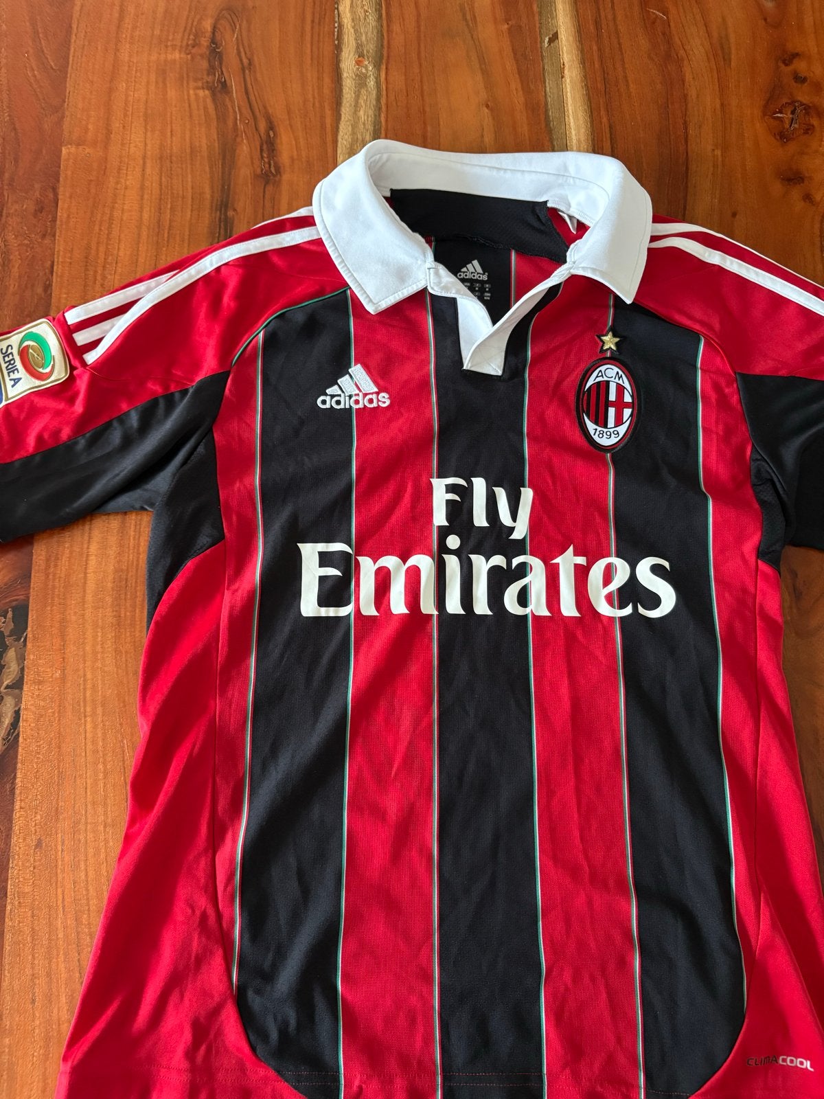 AC Milan Thuisshirt 2012-2013 Mexes #5 Maat M, Ophalen of Verzenden, Gedragen, Maat 48/50 (M), Rood