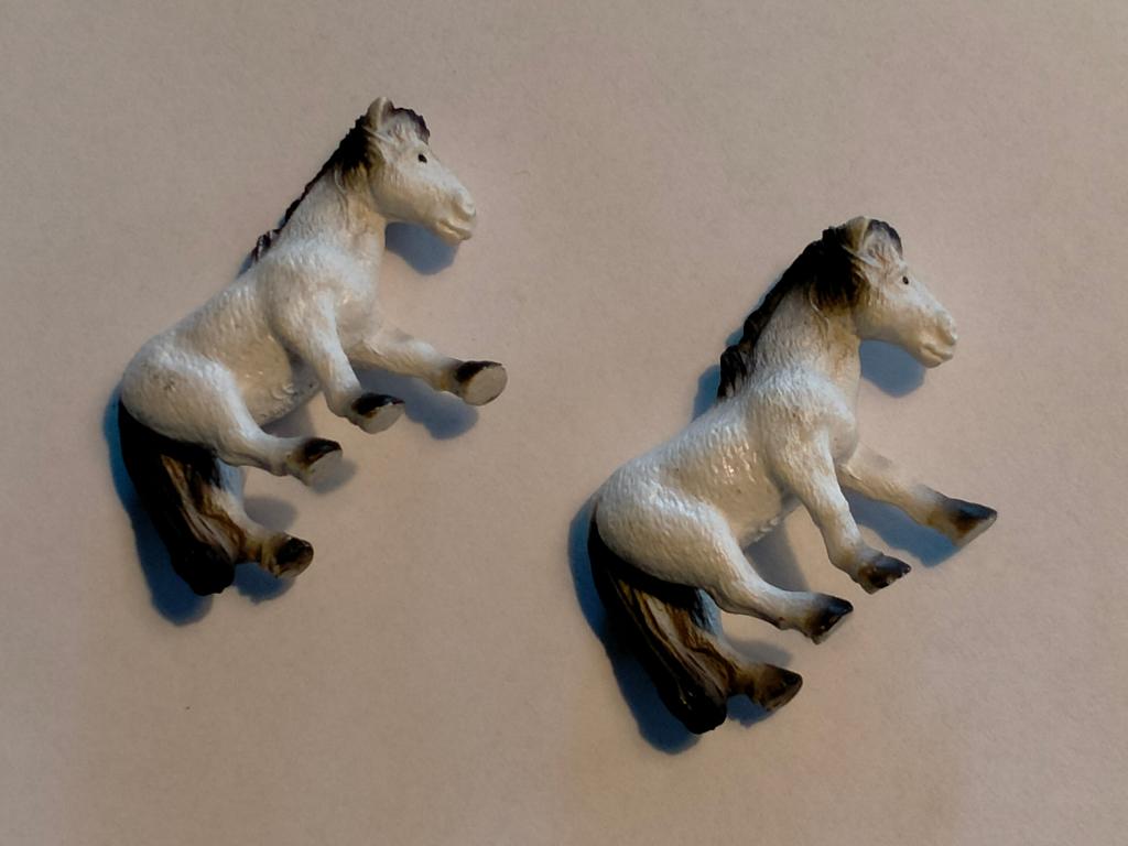 Paarden paard pony wit bullyland pvc figuur dier dieren, Ophalen of Verzenden, Gebruikt