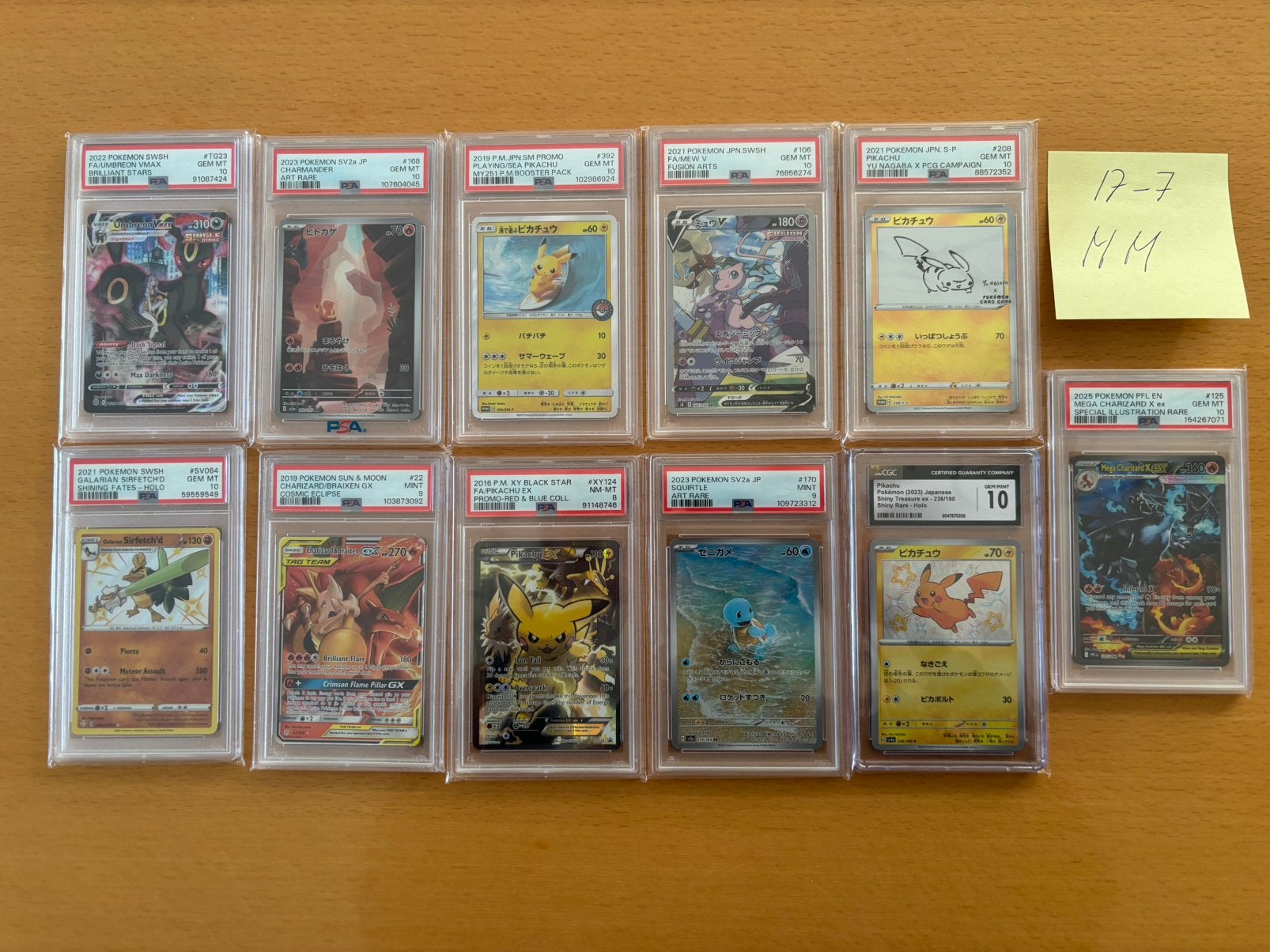 Pokemon Kaarten Gegrade, Ophalen of Verzenden, Zo goed als nieuw, Losse kaart