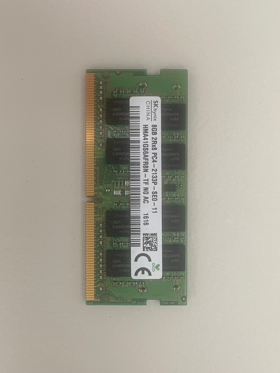SK Hynix 8GB DDR4 RAM voor Laptop - 2133MHz, Ophalen, DDR4, 8 GB, Zo goed als nieuw