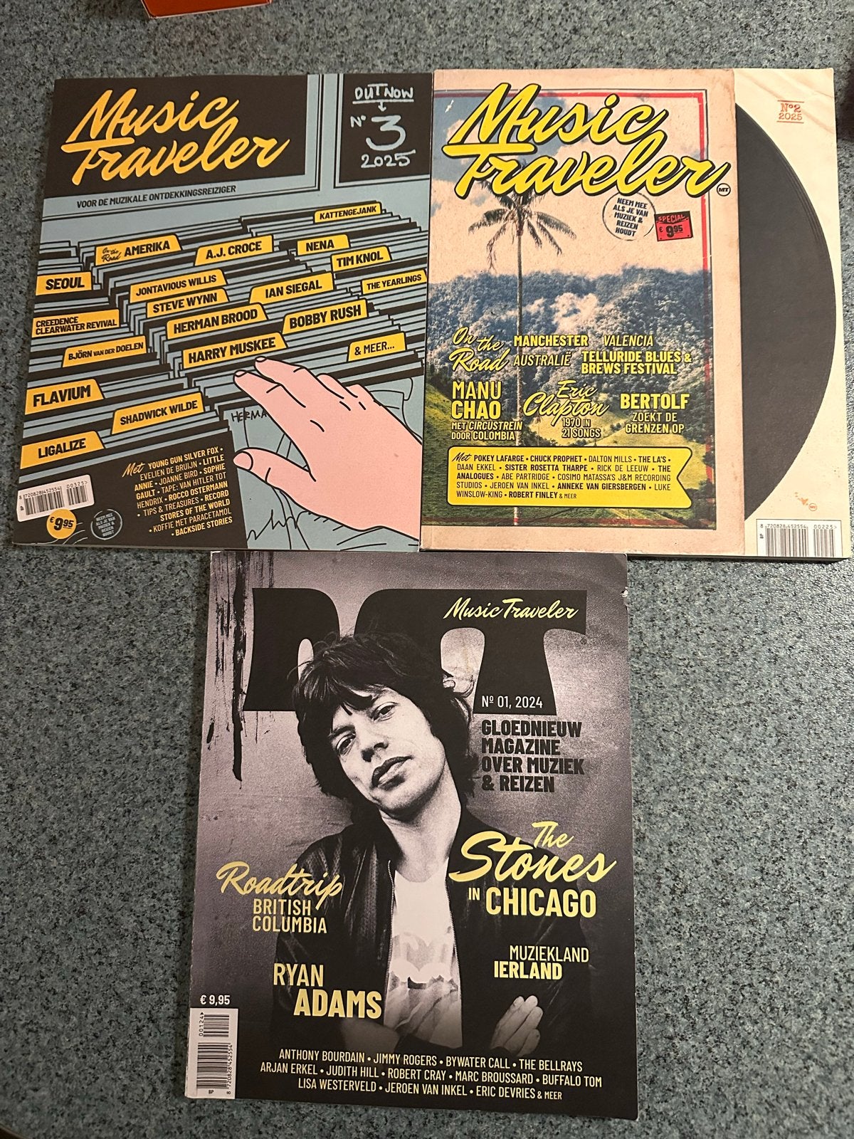3 x Music Traveler Muziek Magazine - Diverse Edities, Boeken, Ophalen of Verzenden, Gelezen, Muziek, Film of Tv