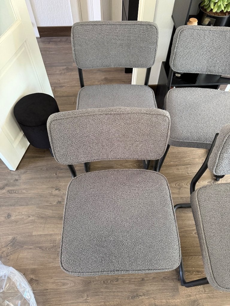 Teddy Eetkamer stoelen, Ophalen, Overige stijlen, Zo goed als nieuw, Grijs