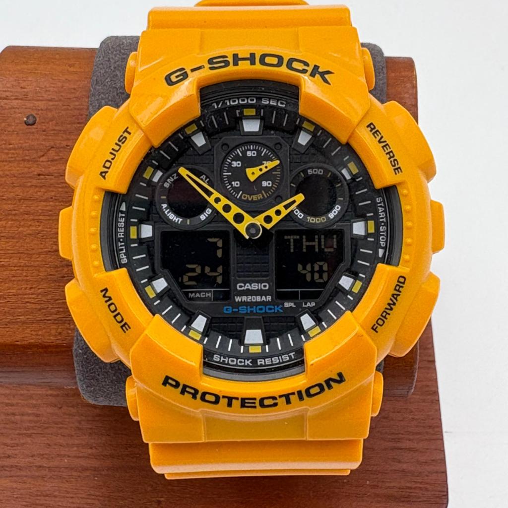 G-Shock GA-100A-9AER oranje - Nette staat, Ruilrijk, Zo goed als nieuw, Info@ruilrijk.nl, Neerstraat 60, 6041 KD Roermond