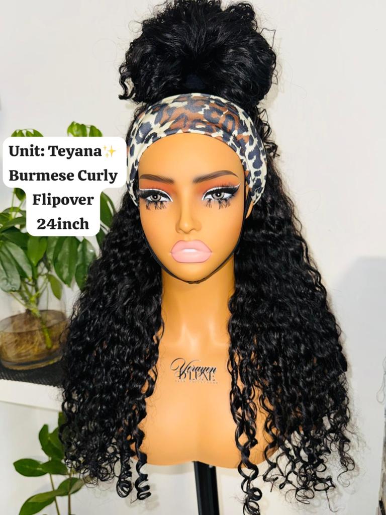 Burmese Curly Flipover Pruik - 24 inch, Verzenden, Nieuw