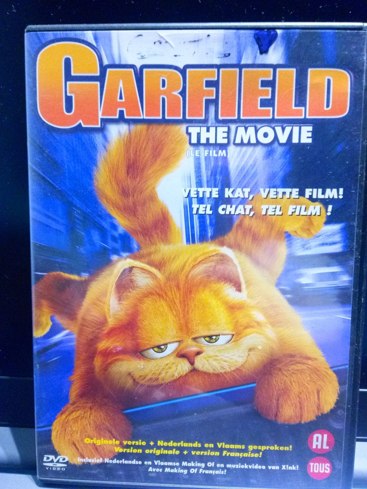 Garfield The Movie DVD met vele extra's, Nederlands, Animatie, Alle leeftijden, Nederlands