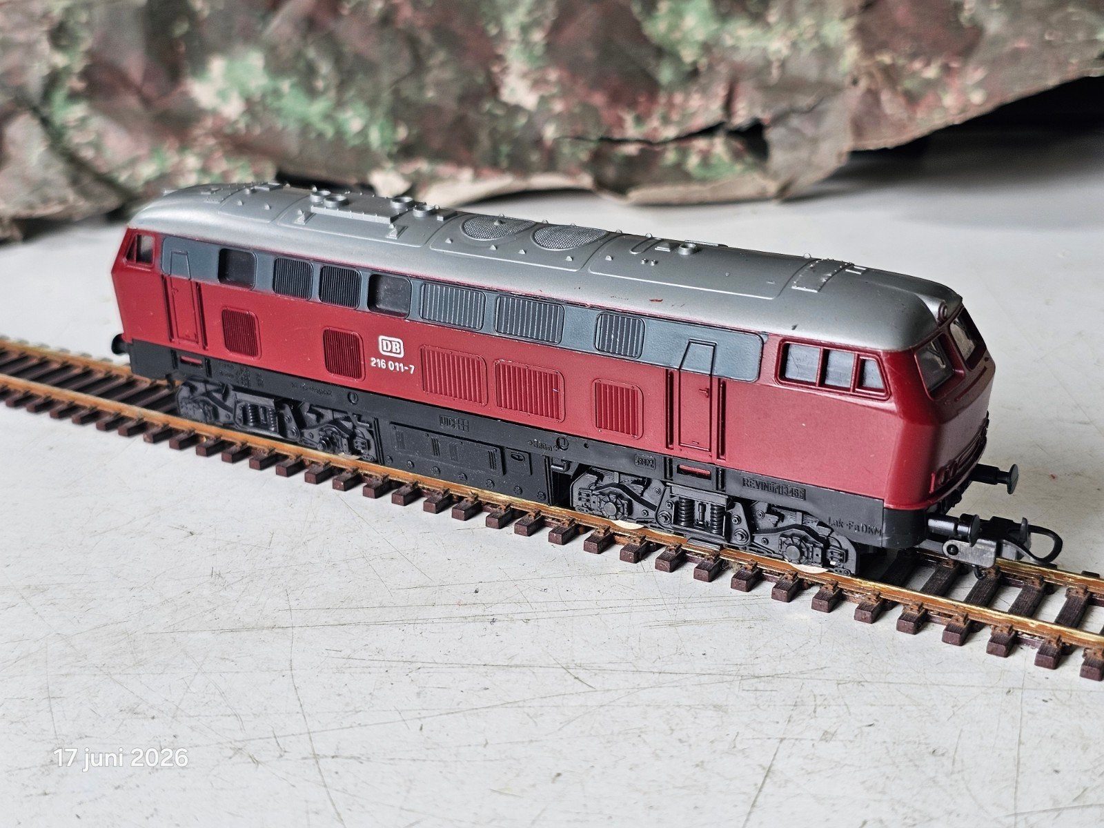 Lima V-216 Diesel Locomotief DB 216 011-7 H0 modeltrein, Gebruikt, Ophalen of Verzenden, Analoog, Lima
