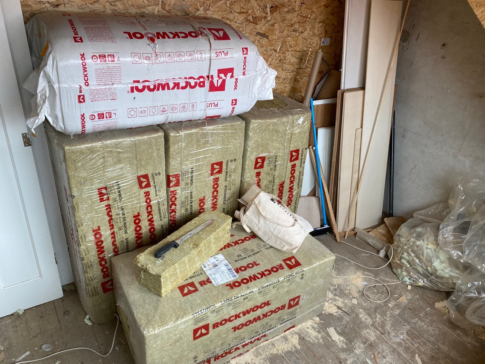 Steenwol 7.5 en 17 cm voor muur- en dakisolatie, Ophalen, Nieuw, Steenwol, Dakisolatie
