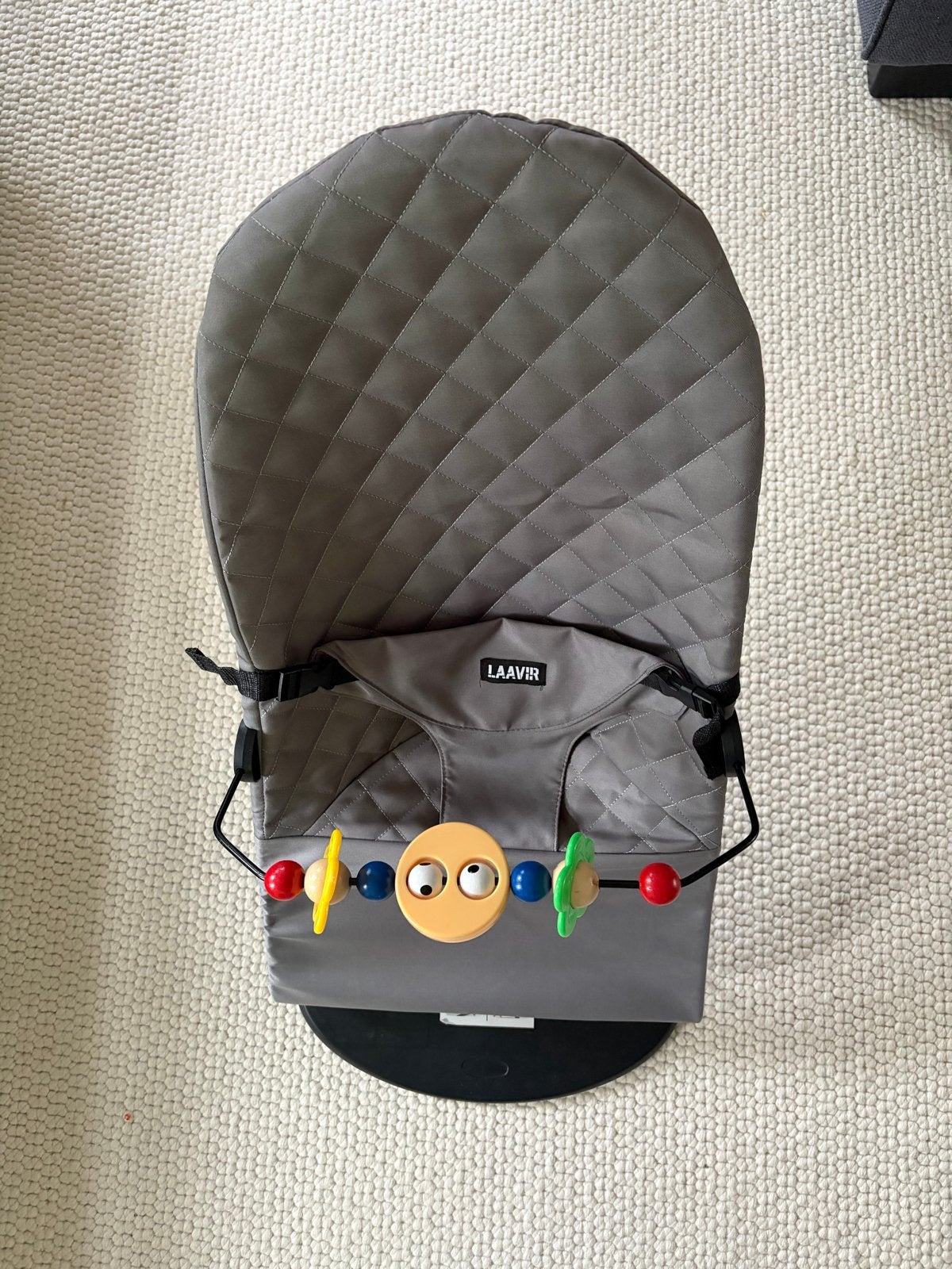 Laavir Baby Bouncer - Grijs met speelboog, Ophalen, Zo goed als nieuw