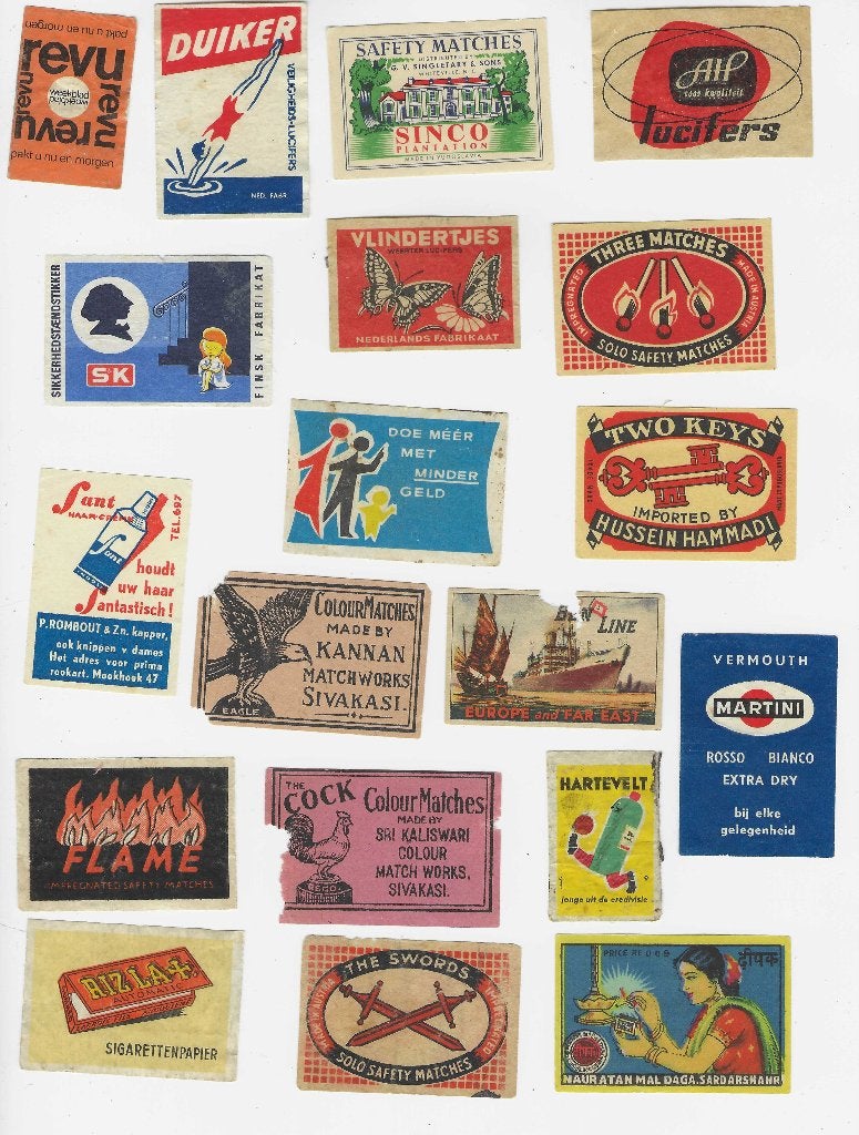 Lucifers merken  . lot 3, Verzamelen, Ophalen of Verzenden, Luciferdoosjes of -merken