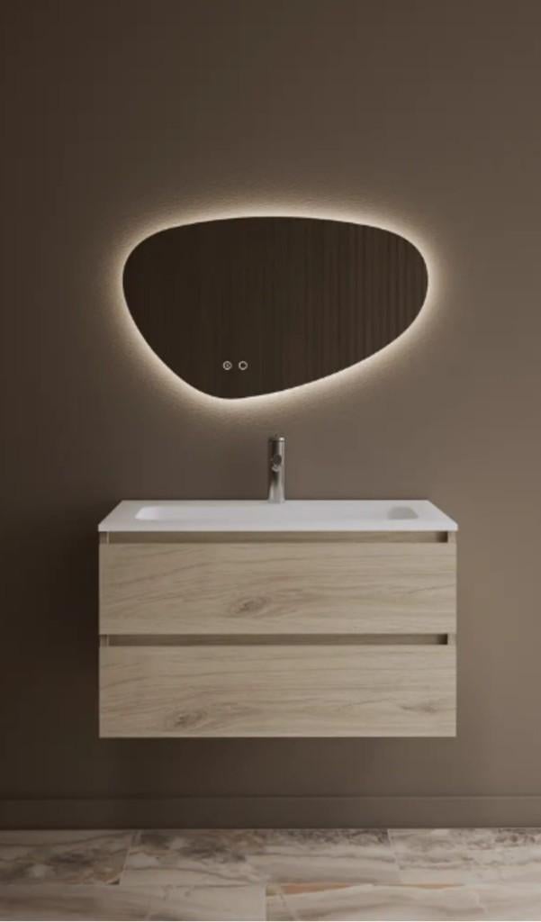 Gliss Design Zeus Badkamer Meubel  Set 70cm Licht Grijs, Ophalen, Nieuw, 50 tot 100 cm, Minder dan 100 cm