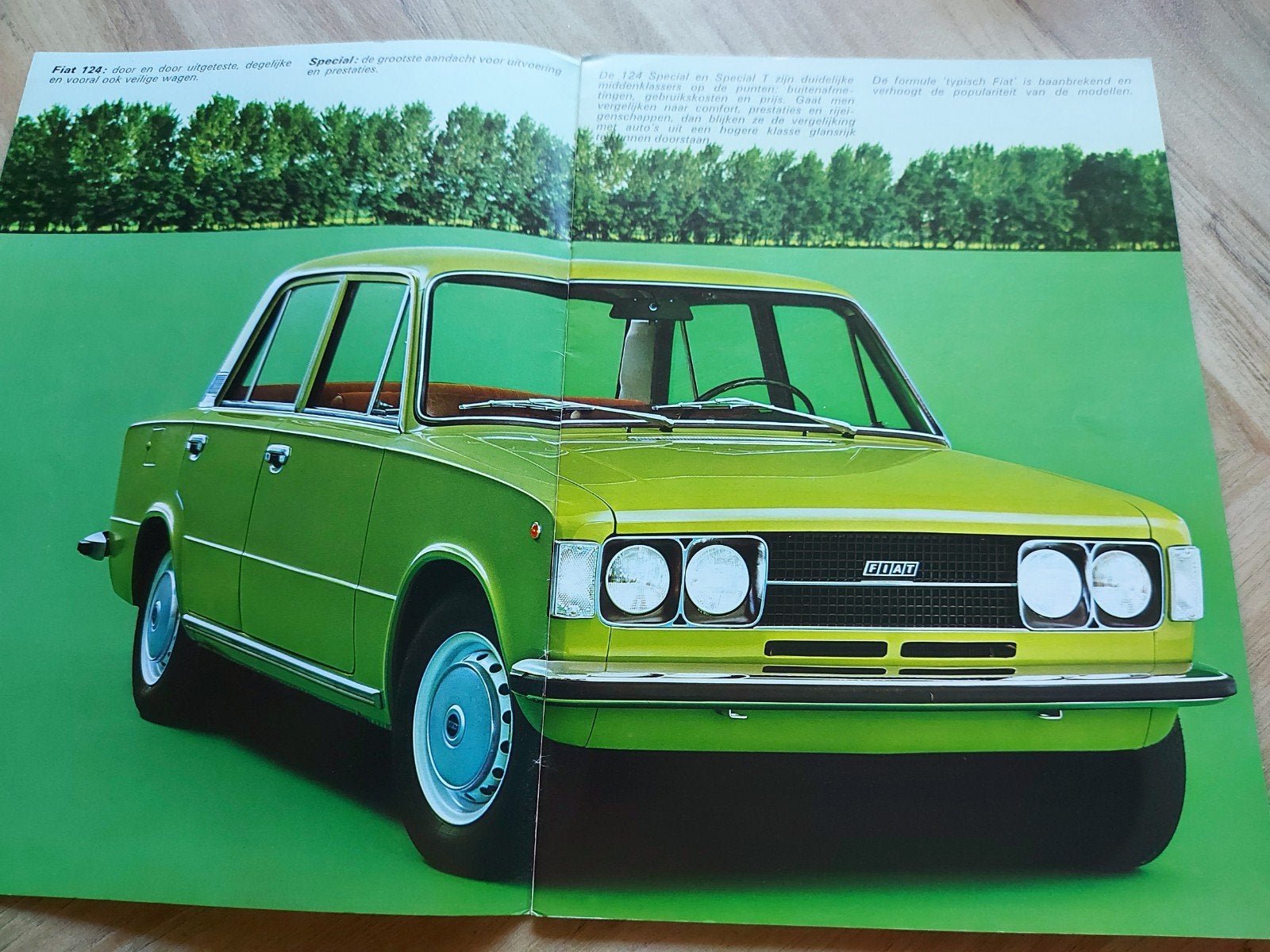 1973 Fiat 124 Special & Special T 1600 folder, Ophalen of Verzenden, Zo goed als nieuw, Overige merken